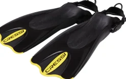 Palmes de snorkeling PALAU SAF noir/jaune CRESSI SUB