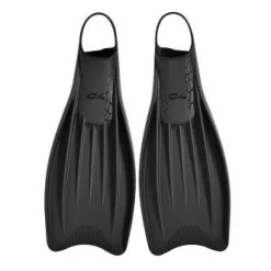 Palmes d'entraînement à l'apnée en silicone WOLVERINE Noir C4