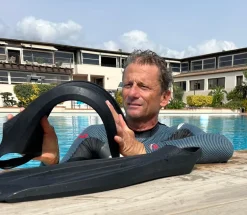 Palmes d'entraînement à l'apnée en silicone WOLVERINE Noir C4
