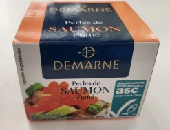 PERLES DE SAUMON FUME 100G .