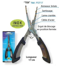 PINCE POLYVALENTE INOX 17CM FLASHMER TEK