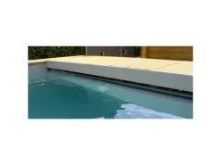 PISCINE URBAINE 6.00x2.50xHt1.33M avec Coffret connecté. Couverture Automatique immergée. Chauffage. Filtre à Sable et Coffre de Filtration en Bois