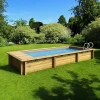 PISCINE URBAINE 6.00x2.50xHt1.33M avec Volet Immergé automatique. Filtre à sable. Pompe à chaleur et Coffre de filtration
