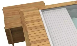 PISCINE URBAINE 6.00x2.50xHt1.33M avec Volet Immergé automatique. Filtre à sable. Pompe à chaleur et Coffre de filtration