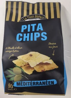 PITA CHIPS MEDITERRANEEN 90G LE VIEUX BISTROT