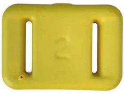Plomb de ceinture enrobe de 2 kg jaune SUBLEST