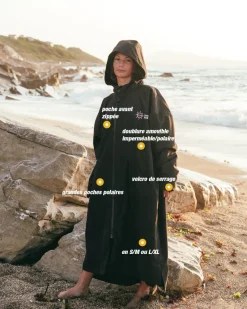 Poncho parka de surf et longe-côte DRY STOP L/XL adulte unisexe MELLOW SEA ANFIBI