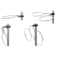 Porte pare-battage double repliable inox 150 mm