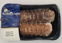 QUEUES DE LANGOUSTES ROSES SACHET POIDS VARIABLE .