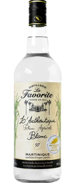 RHUM BLANC L'AUTHENTIQUE 50° 1L LA FAVORITE