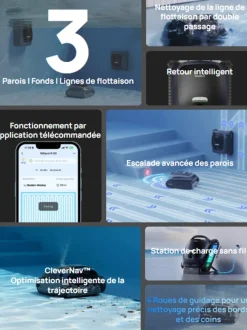 ROBOT DE PISCINE SANS FIL AQUASENSE 2 BEATBOT