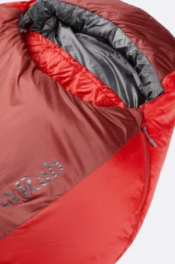 Sac de couchage synthétique Solar Eco 3 REG Oxblood Red Rab