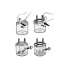 Sac de rangement transparent GLASS BUCKET II BEAL