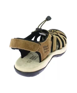 SANDALE FEMME ARPIN MARRON/NOIR | ELEMENTERRE