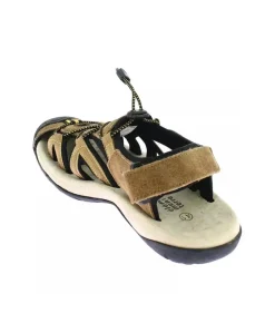 SANDALE FEMME ARPIN MARRON/NOIR | ELEMENTERRE