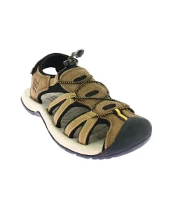 SANDALE FEMME ARPIN MARRON/NOIR | ELEMENTERRE