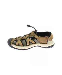 SANDALE FEMME ARPIN MARRON/NOIR | ELEMENTERRE
