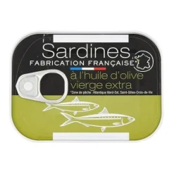SARDINES HUILE OLIVE EXTRA VIERGE 115G