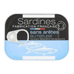 SARDINES SANS ARETE NATUREL 115G
