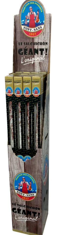SAUCISSON GEANT 850G 1.2m FONT SANS