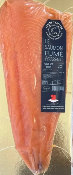 SAUMON FUME ECOSSE 1KG .
