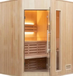 SAUNA VAPEUR ZEN 3 PLACES ANGULAIRE