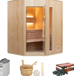 SAUNA VAPEUR ZEN 3 PLACES ANGULAIRE
