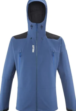 Softshell Homme SENECA HYBRID HOODIE M DARK DENIM MILLET