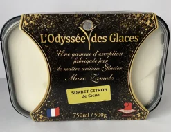 SORBET ARTISANAL CITRON / YUZU 750ML ODYSSEES DES GLACES