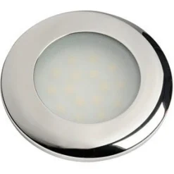 Spot LED Capella poli miroir blanc