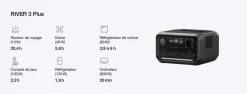 Station d'energie portable River 3 Plus / Max / Max Plus - ECOFLOW