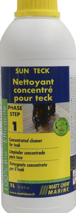 SUN TECK - Nettoyant concentré teck et bois exotiques - 1 litre
