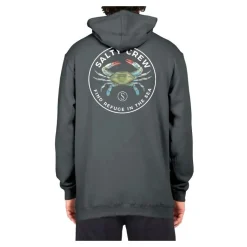 SWEAT A CAPUCHE SALTY CREW BLUE CRABBER HOMME COULEUR QUARRY | SALTY CREW
