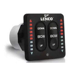 Tableau de contrôle semi intégré double avec LED - pour flaps double verins - LENCO