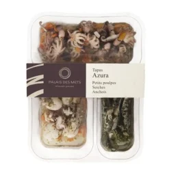 TAPAS AZURA 240G POULPES SEICHES ANCHOIS