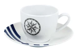 Tasse et sous-tasse à café - Marina