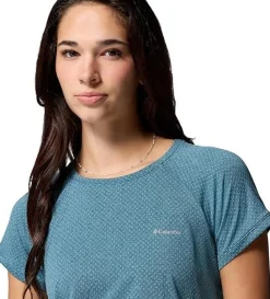 Tee shirt de randonnée Femme BOGATA BAY SS TEE EVERBLUE COLUMBIA