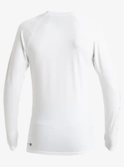 Tee-shirt LYCRA anti-UV UPF 50+ manches longues garçon 8 à 16 ans EVERYDAY blanc QUIKSILVER