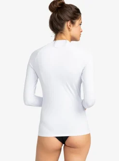 Tee-shirt LYCRA anti-UV UPF 50+ manches longues femme WHOLE HEARTED blanc ROXY