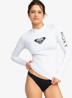 Tee-shirt LYCRA anti-UV UPF 50+ manches longues femme WHOLE HEARTED blanc ROXY