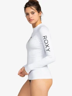 Tee-shirt LYCRA anti-UV UPF 50+ manches longues femme WHOLE HEARTED blanc ROXY