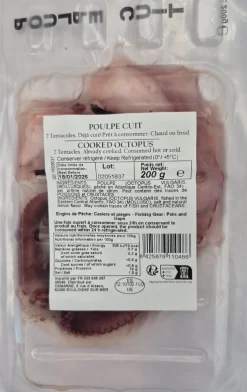 TENTACULES DE POULPE CUITS FRAIS 200GR