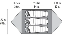 Tente bivouac 3 places MUTHA HUBBA NX MSR