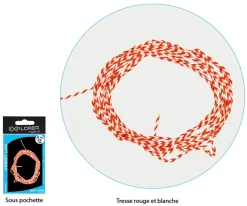 TRESSE ASSIST EXPLORER TACKLE LINK ROUGE/BLANC