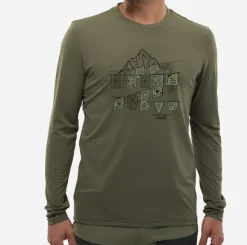 T-Shirt de randonnée Homme SENECA TS LS UV M - GRAPE LEAF - MILLET