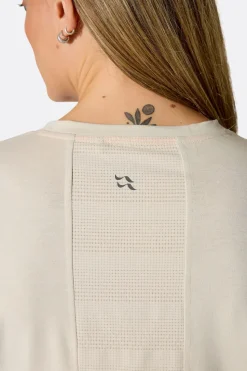 T-Shirt de randonnée Femme Rivelin Crop Tee Wmns Pebble - RAB