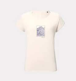 T-Shirt de randonnée Femme SENECA TS SS W - VANILLA CREAM - MILLET