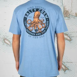 T-SHIRT DEEP REACH BLUE SALTY CREW