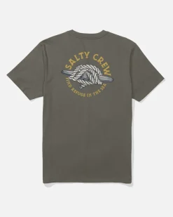 T-SHIRT MANCHES COURTES SALTY CREW CLEAT KNOTT HOMME COULEUR DUSTY OLIVE | SALTY CREW