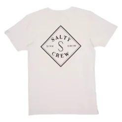 T-SHIRT TIPPET S/S WHITE SALTY CREW